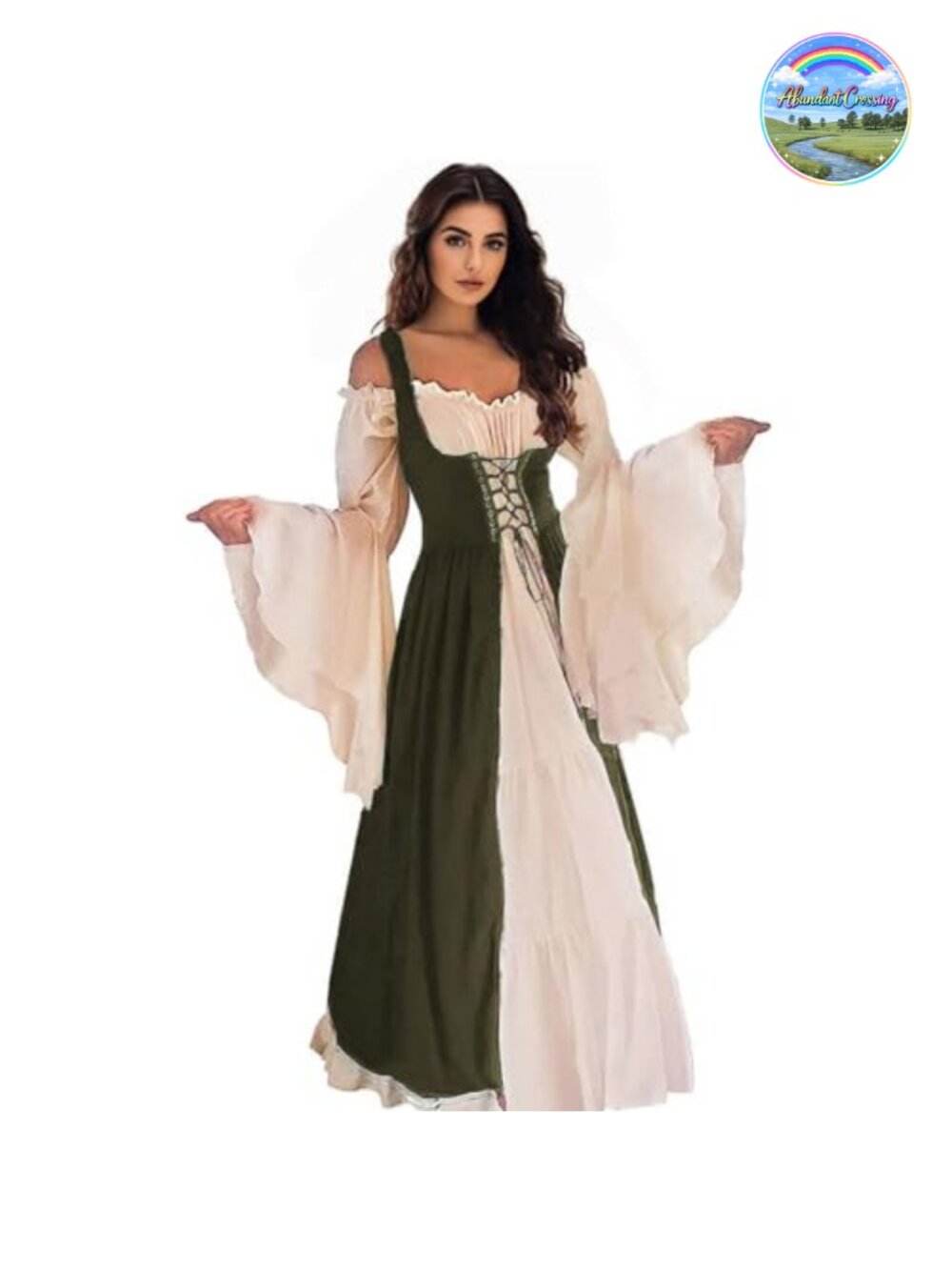 Renaissance Dress Irish Medieval Pirate Costume Ren Faire Halloween